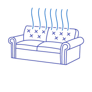 Полная сушка дивана